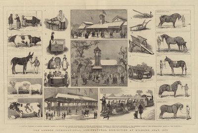 1879年7月、キルバーンでロンドン国際農業展覧会 作： Alfred Chantrey Corbould